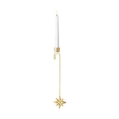 Georg Jensen CC 2024 Candleholder STAR 18 KT GOLD PLATED 10020398