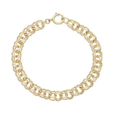 Armband Gold 333 Bismarck Garibaldi Muster Second hand 25326202 getragen wie neu