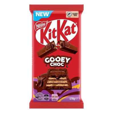 KitKat Gooey Choc Schokolade - Import [MHD: 31.01.2026] 170 g