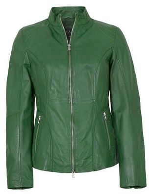 Jilani - Damen Lederjacke Lammnappa grün
