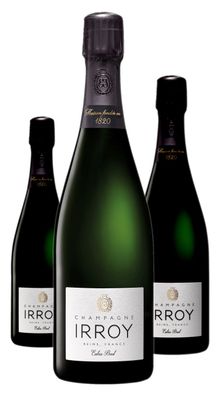 3 x Champagne Irroy Extra Brut