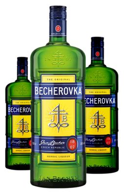3 x Becherovka Kräuterlikör