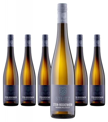 6 x Weingut Steitz Weissburgunder Stein-Bockenheim trocken – 2023
