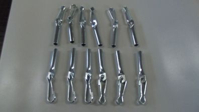 12 Stück Seilendverschluss mit Simplexhaken 8 mm