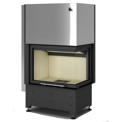 Volcano WPH18 Wassergeführter-Kamin 18kW Hebetür Rechtsverglast