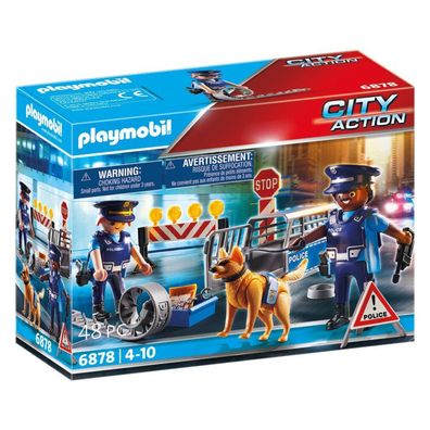 Playmobil 6878 City Action Polizei-StraÃ #159; nsperre, Konstruktionsspielzeug