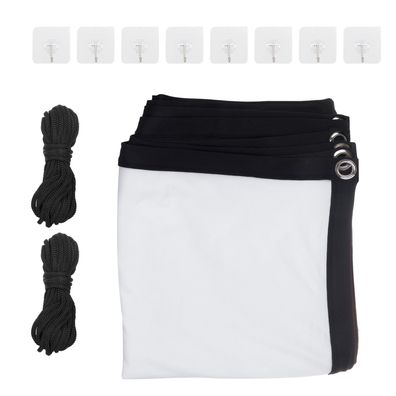 Maclean Brackets MC-980 Rahmenleinwand Tragbare Projektionswand 84 Zoll 16:9 Full HD