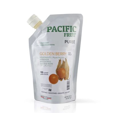Pacific Fruit Püree Goldene Beere 1kg Physalis Fruchtpüree 100% aus echten Beeren