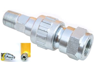 Hydraulikschnellkupplung Set, 3/8"-19, 1 x Männchen, 1 x Weibchen, 00581