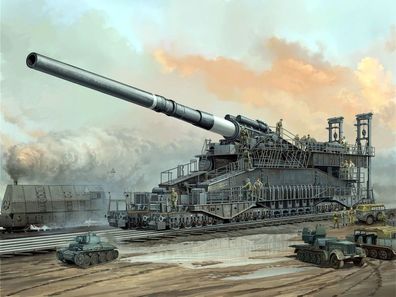 Hobby Boss 1:72 82911 German 80cm K(E) railway gun Dora - NEU