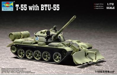 Trumpeter 1:72 7284 T-55 with BTU-55 - NEU