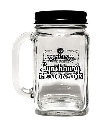 Jack Daniels Lynchburg Lemonaden Glas mit Deckel