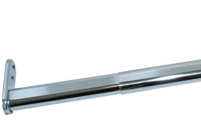 Ausziehbare Kleiderstange 40–60 cm Chrom glänzend, inkl. Wandhalterungen