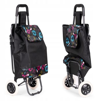 Einkaufswagen mit Sitz Tasche 30 L Große Räder Leicht Stabil