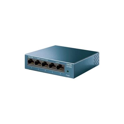Netzwerk-Switch TP-Link LS105G, 5x RJ-45 Gigabit Ports, blau