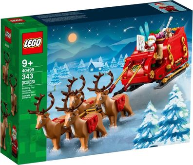 Spielzeug LEGO TraÃ®neau du PÜre NoÃ«l Rot und Gold