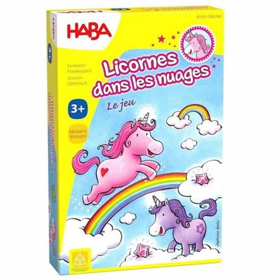 Gesellschaftsspiel haba Licornes dans les nuages bunt