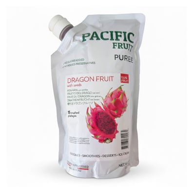 Pacific Fruit Püree Drachenfrucht 1kg naturbelassen & aus echten Drachenfrüchten
