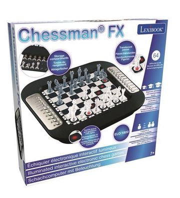 Elektronisches Schachspiel Lexibook ChessManÂ® FX Silber und Schwarz