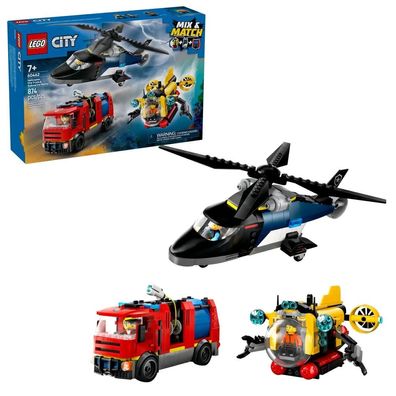 Bauspielzeug LEGO City 60462 Feuerwehr-Hubschrauber-Set