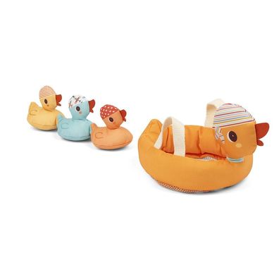 Bade-Spielzeug Lilliputiens Maman Canard Orange