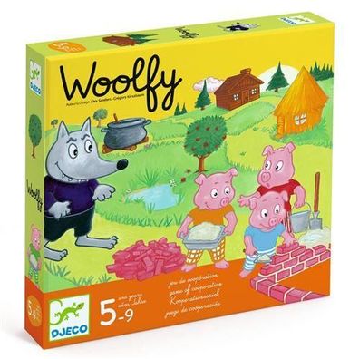 Gesellschaftsspiel djeco Woolfy kooperativ bunt