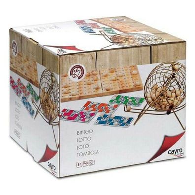 Gesellschaftsspiel Cayro Bingo de Luxe mit Holzfarben