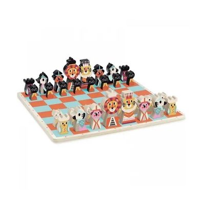 Schachspiel VILA Mon Premier Jeu d'checs mit bunten Tierfiguren