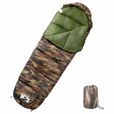 Schlafsack vidaXL Momie Camouflage