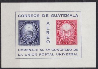 Guatemala [1964] MiNr 0731-32 Block 7 ( * */mnh ) Briefmarken