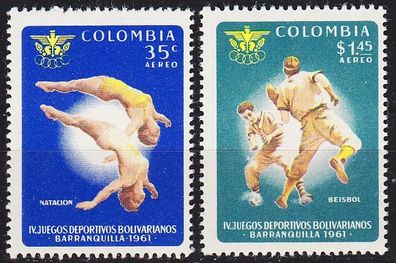 Kolumbien Colombia [1961] MiNr 1001,02 ( * */mnh ) Sport