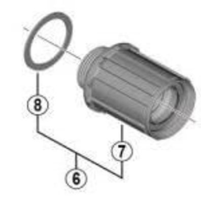 Fahrradkomponente Shimano FH-RS770 Silber