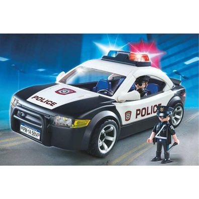 Polizeiauto Playmobil Modell Weiß mit 30 Teilen