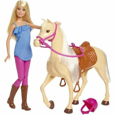 Puppe Barbie und Pferd Creme - Barbie 0887961691351