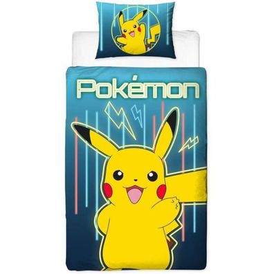 Bettwäsche Set Pokemon Pikachu Wendbar Gelb