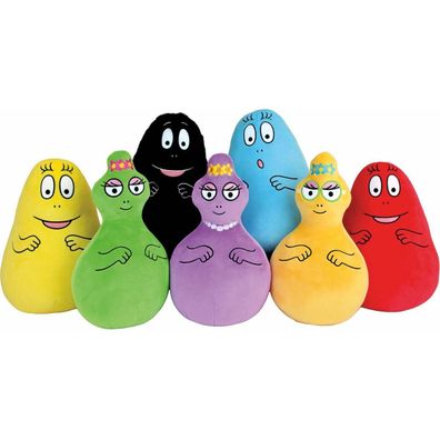 Pléschspielzeug jemini Barbapapa Set mit 7 bunten Figuren