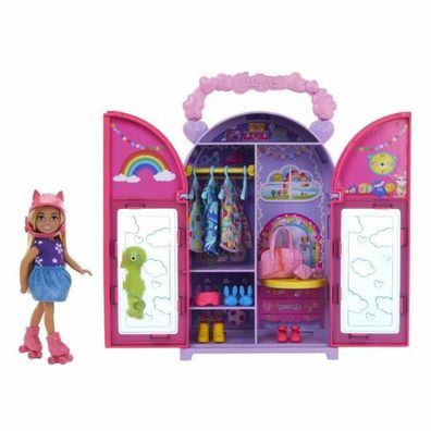 Puppe Barbie Chelsea Set mit vier Outfits und 15 Zubehörteilen