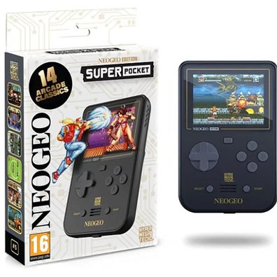 Handheld-Konsole plaion HyperMegaTech! Super Pocket NEOGEO Edition schwarz