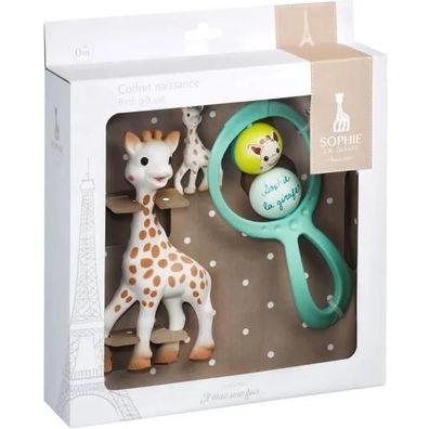 Geschenkset Vulli Sophie bunte Baby-Spielzeuge