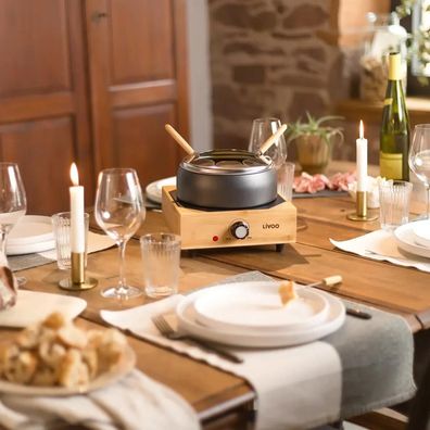 Fonduegerät Livoo Fonduo ßlgant 2 Liter, 800 W, Schwarz