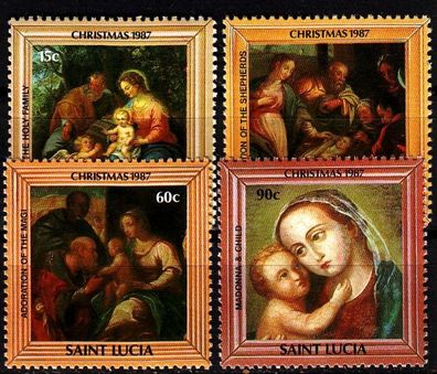 ST. LUCIA [1987] MiNr 0904-07 ( * */mnh ) Weihnachten