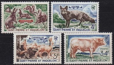 SAINT PIERRE ET Miquelon [1964] MiNr 0408-11 ( * */mnh ) Tiere