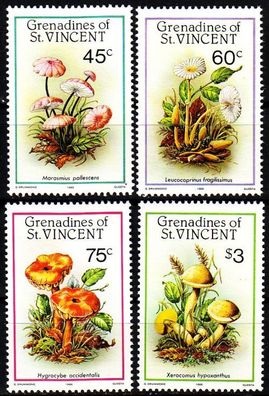 ST. Vincent [Grenadinen] MiNr 0493-96 ( * */mnh ) Pilze
