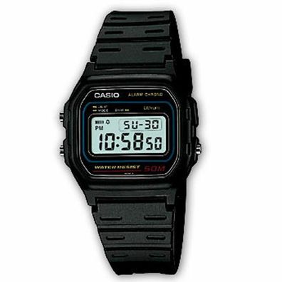 Unisex Armbanduhr Casio W-59-1VQES schwarz