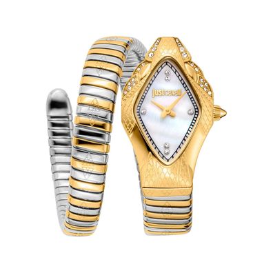 Damenuhr Just Cavalli Elegante Quarzuhr mit Edelstahlarmband