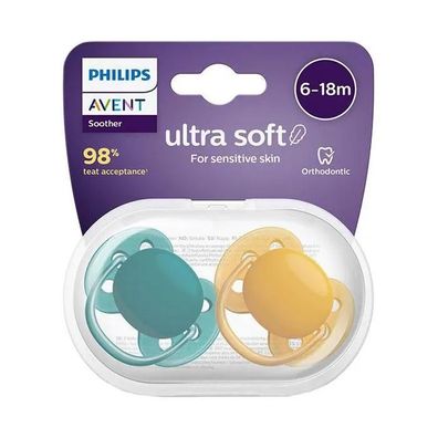 Schnuller Philips Ultra Soft Blau fér Babys