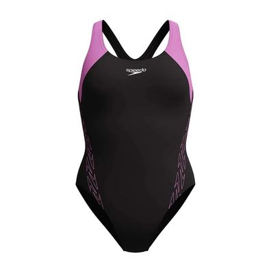 Badeanzug Speedo Hyperboom Splice Racerback schwarz