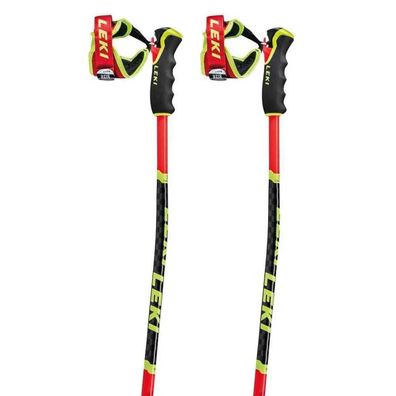 Skistöcke Leki Poles WCR TBS GS 3D Aluminium Rot