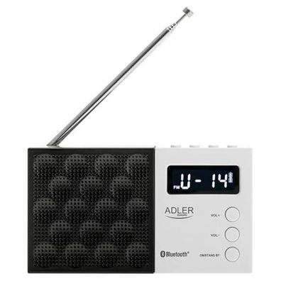 Tragbares Radio Adler AD 1908 Schwarz mit Bluetooth 5.0
