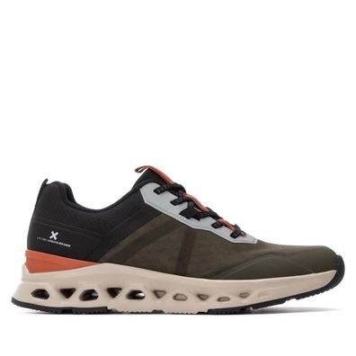 Herrensneaker XTI 144565 Kaki, atmungsaktiv und rutschfest